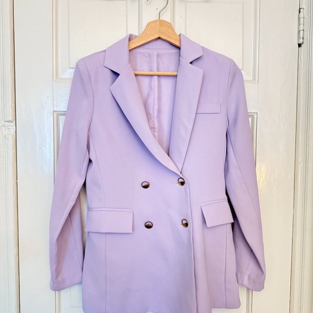 Korean Light Purple Blazer